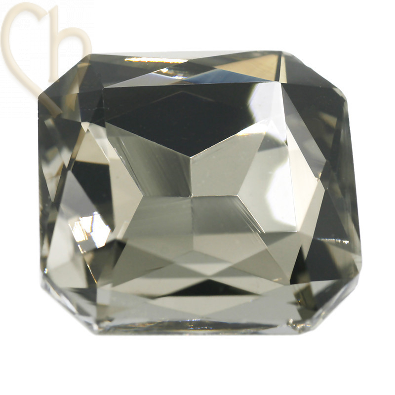 Austrian Crystal Cabochon 23mm 4675 - Black Diamond