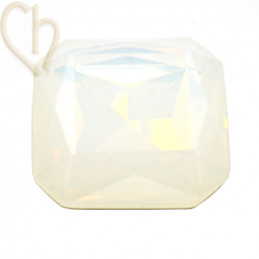Austrian Crystal Cabochon 23mm 4675 - White Opal