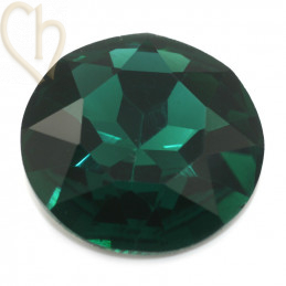 Charl'stone Crystal Cabochon 1201 ronde 27mm   Emerald