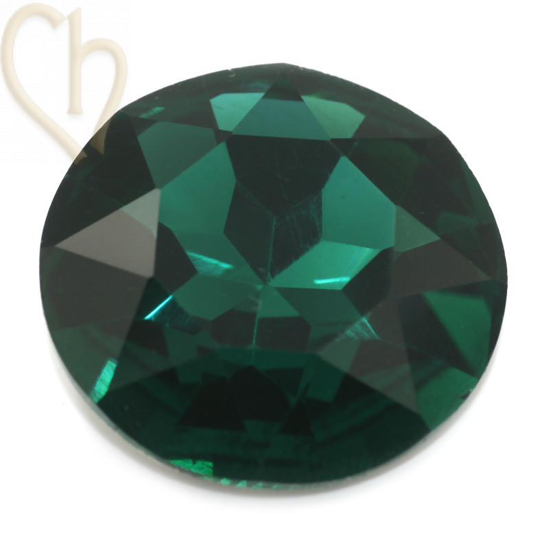 Charl'stone Crystal Cabochon 1201 ronde 27mm   Emerald