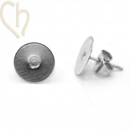 Boucles d'oreilles disk 10mm anti-allergique