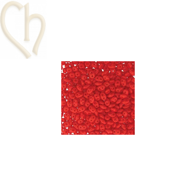 Superduo Matubo Opaque Coral Red DU0593200