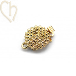 Fermoir bijoux à clipser rond 1-rangs