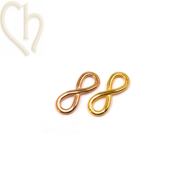 pendentif "infinity" metal 12*30mm