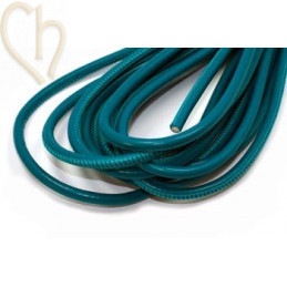 Cuir rond 6mm bermuda blue