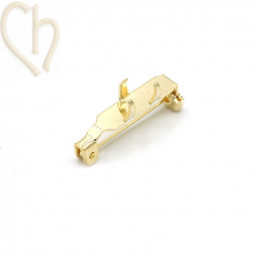 Broche basis voor 4161 fancy stone Gold Plated