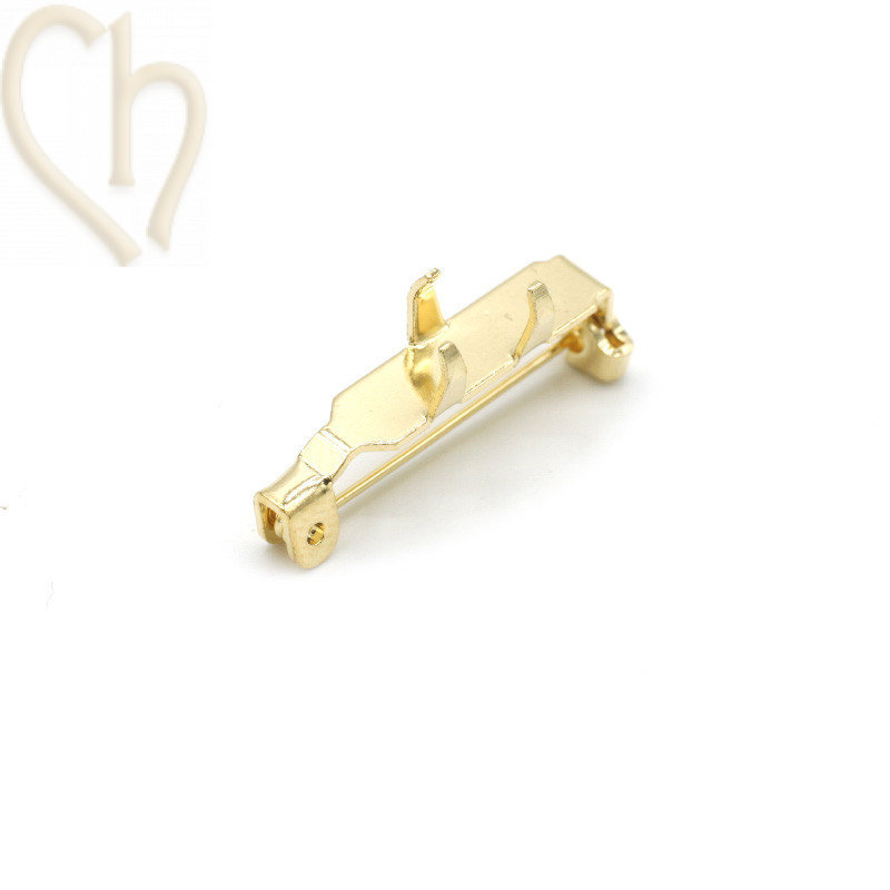 Broche base pour 4161 fancy stone Gold Plated