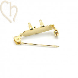 Broche base pour 4161 fancy stone Gold Plated