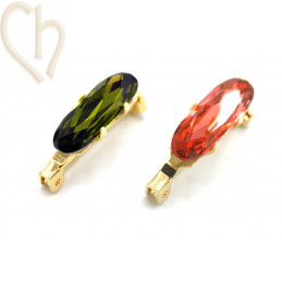 Austrian Crystal 4161 Topaz 21x7mm | Boutique Charlotte