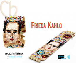 Pattern Peyote Bracelet Frieda Kahlo