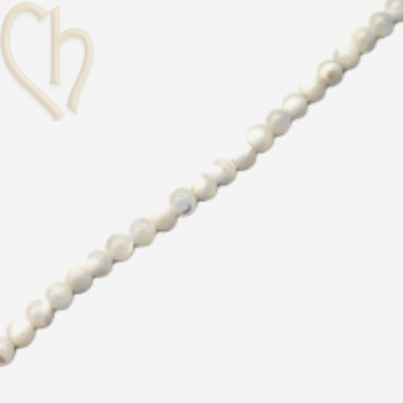 Elegante Parelmoer Kralen 3mm - Luxueuze en Veelzijdige Sieradencomponenten