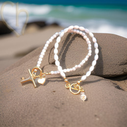 Pendentif coeur en Nacre Naturelle - Composants de Bijoux Luxueux et Polyvalents