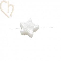 Elegante Parelmoer ster 6mm - Luxueuze en Veelzijdige Sieradencomponenten