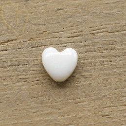 Pendentif coeur en Nacre Naturelle - Composants de Bijoux Luxueux et Polyvalents