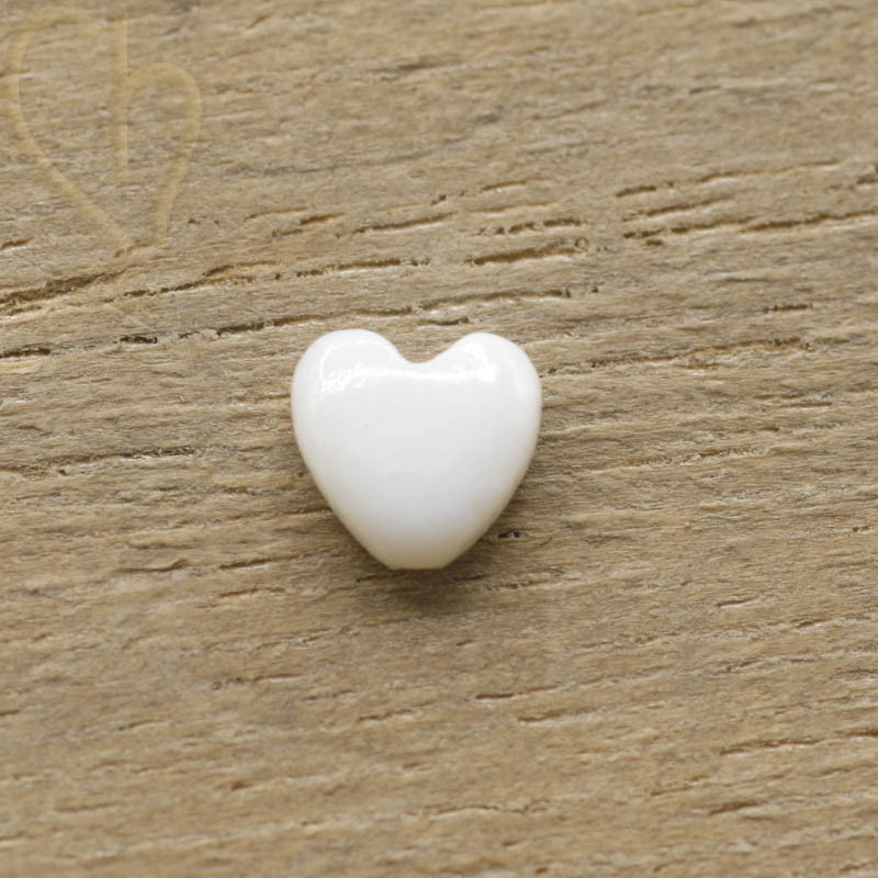 Pendentif coeur en Nacre Naturelle - Composants de Bijoux Luxueux et Polyvalents