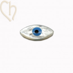 Perle Nacre Œil de Nazar 14*7mm - Boutique Charlotte