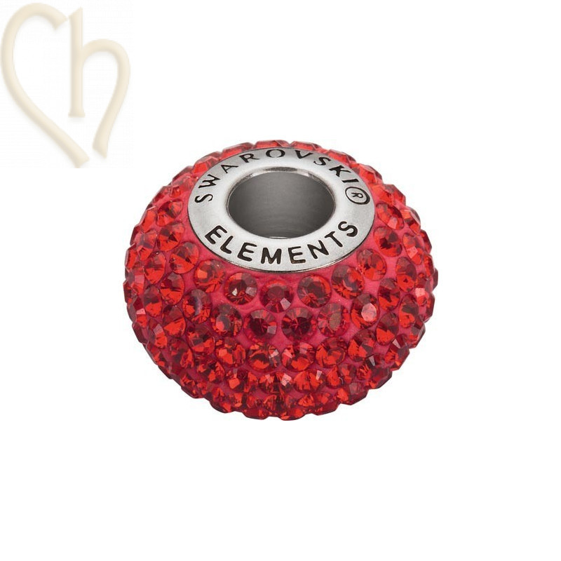 Becharmed Pave Swarovski Elements 14mm Indian Siam