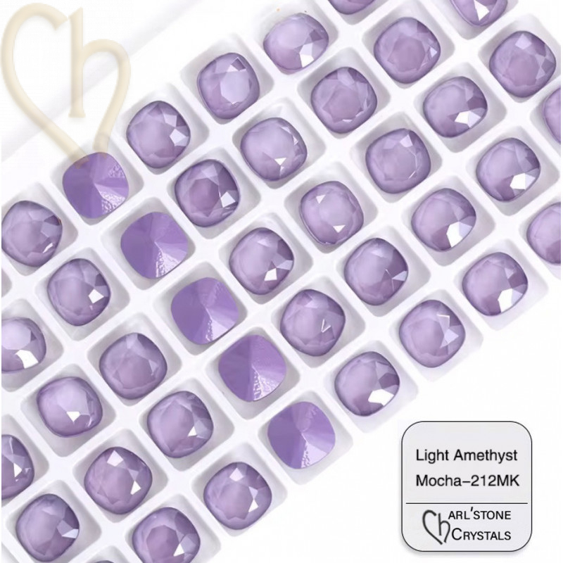 Créez des Bijoux Uniques : Cabochons Lt Amethist Mocha 10mm de Austrian Crystals