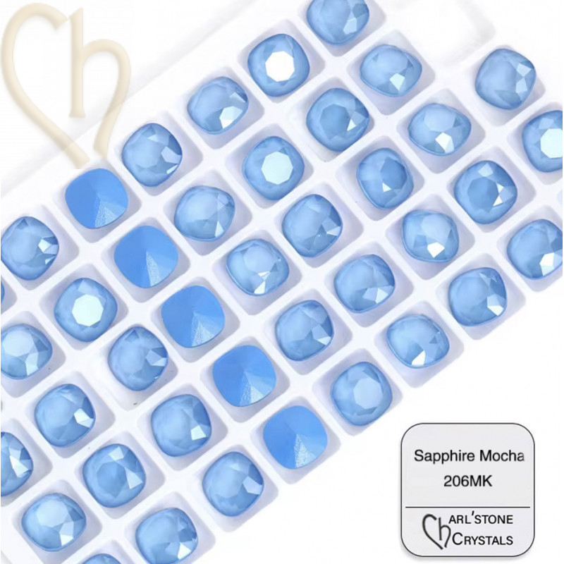 Creëer Unieke Sieraden: 10mm Sapphire Mocha Cabochons van Austrian Crystals