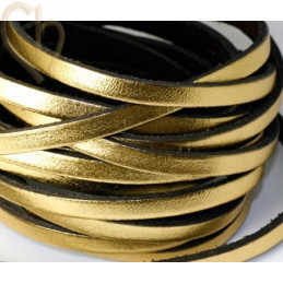 cuir plat 5mm or