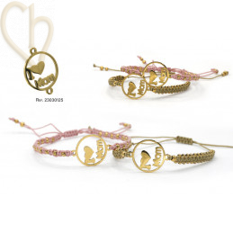 Tussenstukje voor macramé armbandjes