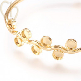 Bracelet en Acier Inoxydable 65 mm Gold Plated - Boutique Charlotte
