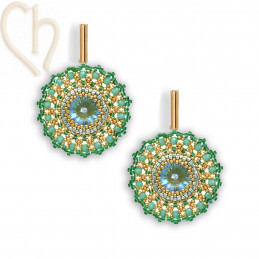 Kit de bijoux Estrella à faire soi-même avec des perles Miyuki et cristal Charl Stone.