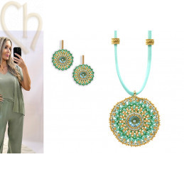 Estrella Jewelry Set to Make Yourself with Miyuki Beads & Charl Stone Crystal.