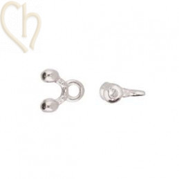 Cymbal Embout Silver plated - ALONA II - pour Rocailles Miyuki et Tcheque 8/0