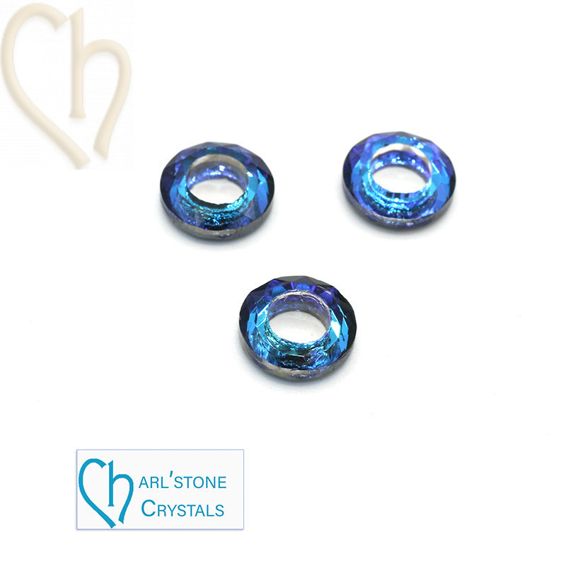 Chique Bermuda Blue Cosmic Ring - Charl'Stone Cristal 10mm | Boutique Charlotte