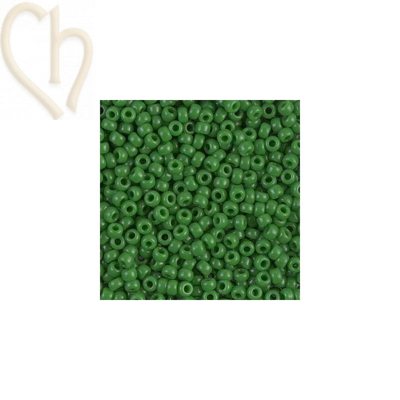 Miyuki Rocaille 8/0 Jade Green Opaque Beads - High Quality | Boutique Charlotte