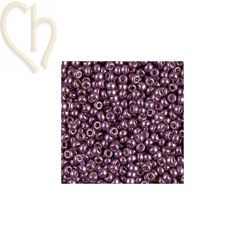 Miyuki Rocaille 8/0 Duracoat Galvanized Eggplant Beads 4220 - High Quality | Boutique Charlotte