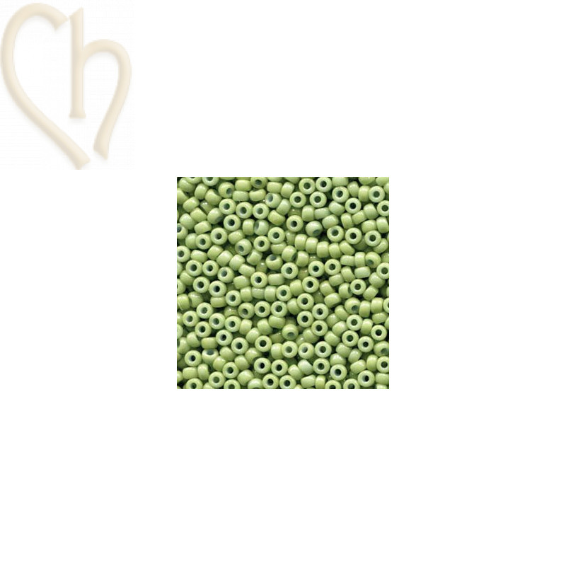 Miyuki Roc 8/0 - Duracoat Opaque Dyed Spring Green 4473