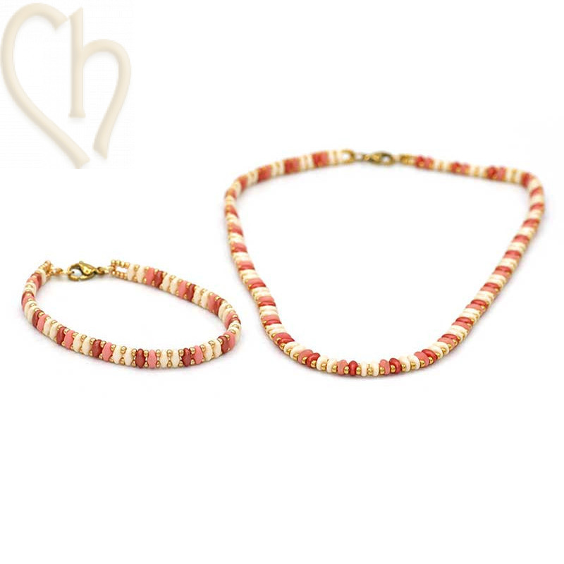 DIY Kit for Bracelet and Necklace ByElle with Superduo Beads