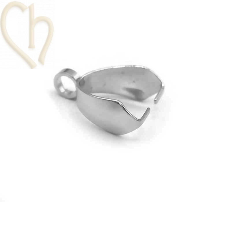 Support de Pendentif Rhodium 10mm - Boutique Charlotte