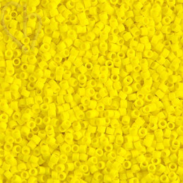 Miyuki Delica 11/0 Beads Opaque Matte Yellow DB0751 | Boutique Charlotte