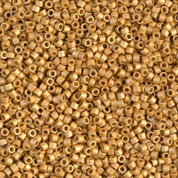 Miyuki Delica 11/0 Beads Duracoat Gold Matte DB1832F | Boutique Charlotte