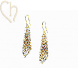 Boucles d'Oreilles DIY avec Crystal Mesh - Charl Stone Cristal Plaqué Or - Boutique Charlotte