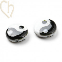 Yin Yan Nacre Bead 7mm - Boutique Charlotte