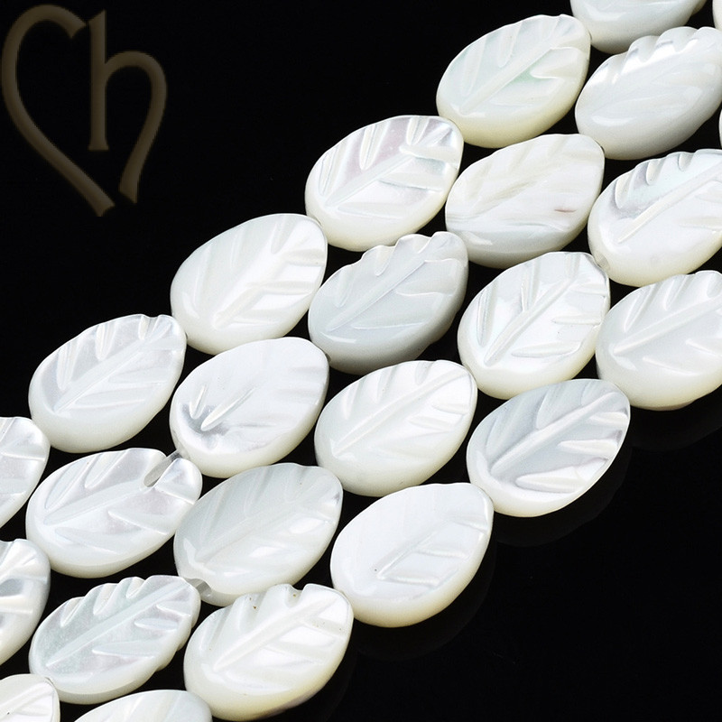 Star Nacre Leaf 9*6mm - Boutique Charlotte