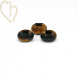 Oeil de Tigre Natural Stone Beads 14-8mm - High-Quality Gemstones | Boutique Charlotte