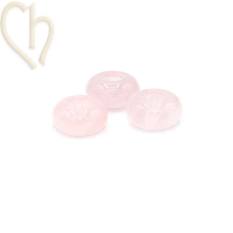 Quartz Rose Natural Stone Beads 14-8mm - High-Quality Gemstones | Boutique Charlotte