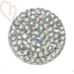 Crystal Rocks 24mm Crystal AB / zilver