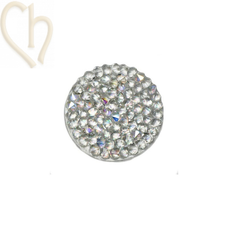 Crystal Rocks 24mm Crystal AB / Silver