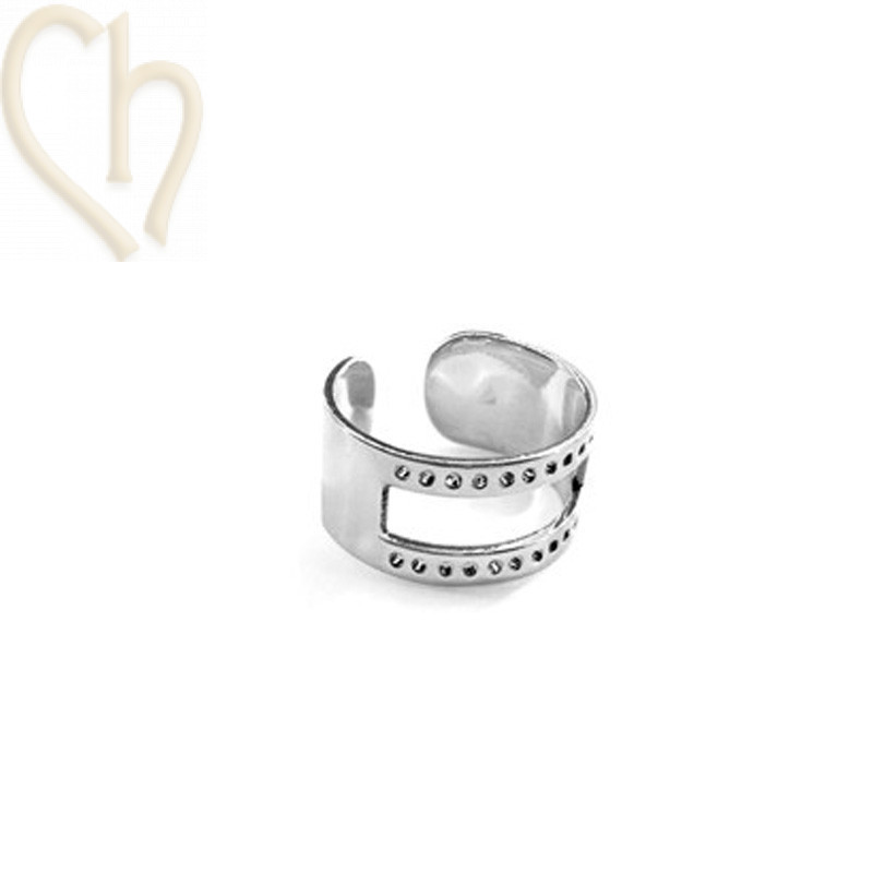 Adjustable Gold-Plated Miyuki Bead Ring | Boutique Charlotte