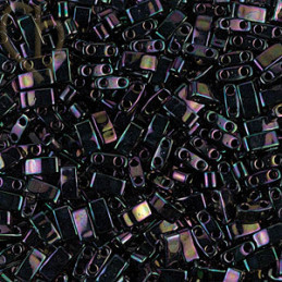 Half Tila Miyuki 5*2mm Metallic Dark Plum Iris 0454