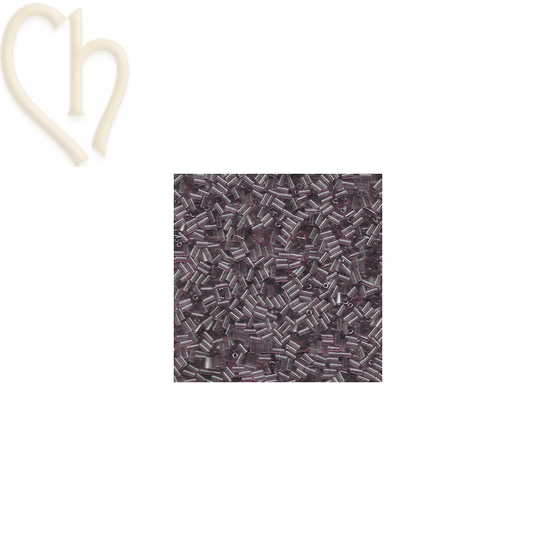 Miyuki Bugle Kralen 3mm Light Amethist – Japanse Glaskralen bij Boutique Charlotte