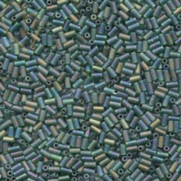 Perles Miyuki Bugle 3mm Matte Emerald – Perles en Verre Japonaises chez Boutique Charlotte