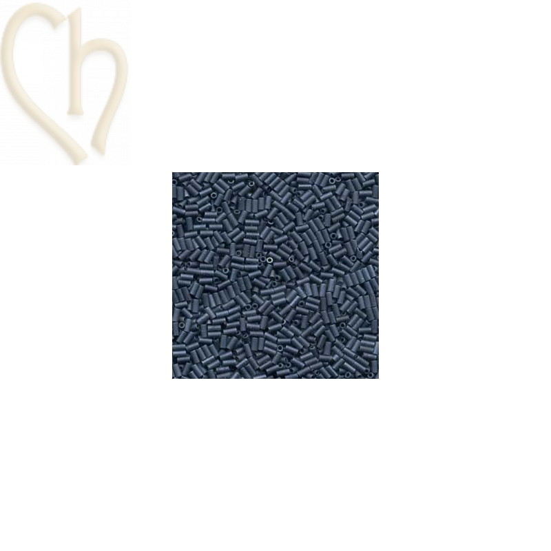 Perles Miyuki Bugle 3mm Gun Metal Matte – Perles en Verre Japonaises chez Boutique Charlotte