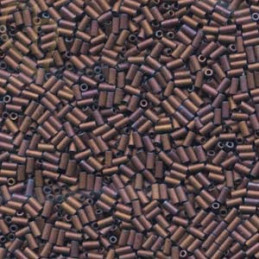 Perles Miyuki Bugle 3mm Matte Mtlc Dark Raspberry – Perles en Verre Japonaises chez Boutique Charlotte